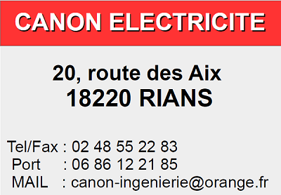  RIANS (18220) - CANON ENECTRICITE - Electricité, alarme, sonorisation, domotique Canon_10