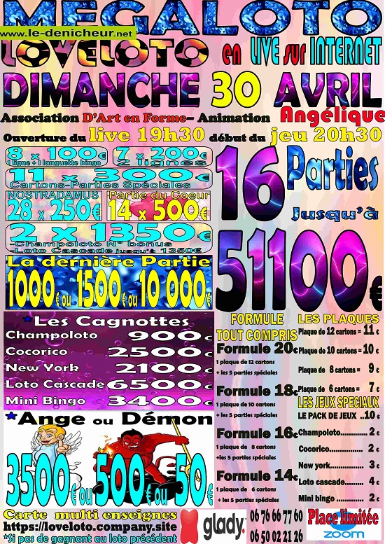 p30 - DIM 30 avril - LOTO LIVE SUR INTERNET  Dimanc74