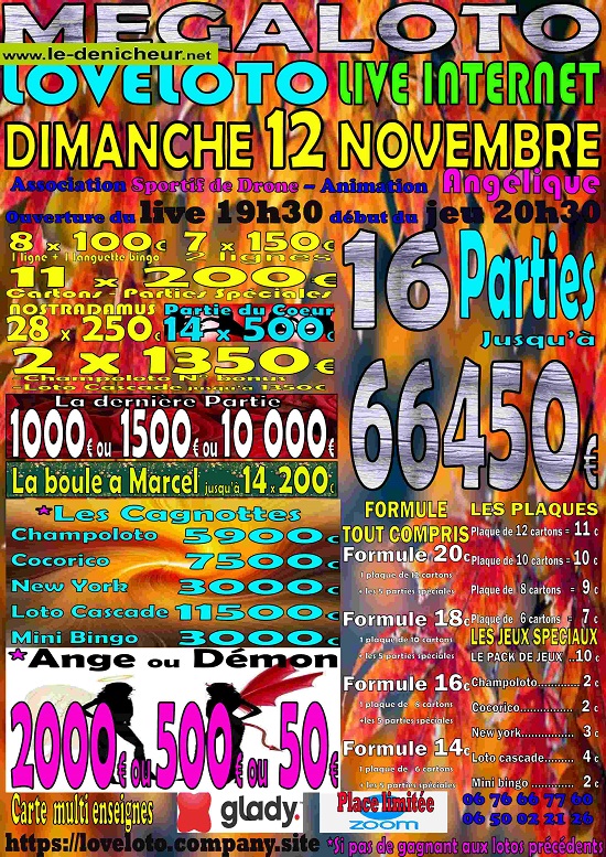 w12 - DIM 12 novembre - LOTO LIVE SUR INTERNET Dimanc97