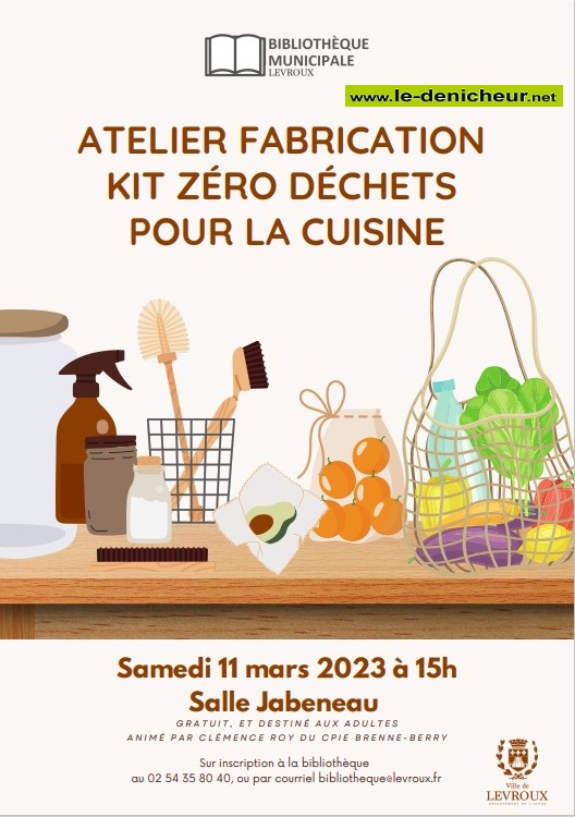 o11 - SAM 11 mars - LEVROUX - Atelier Fabrication kit zéro déchet pour la cuisine Flyers12