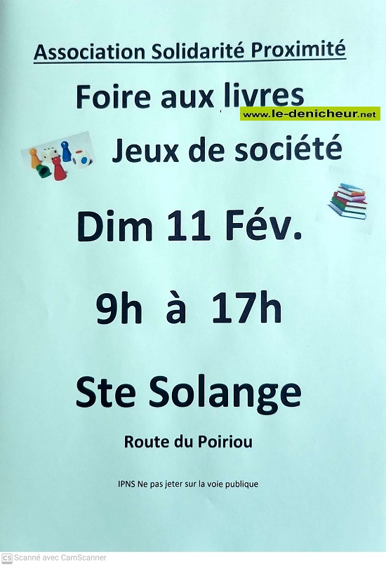 b11 - DIM 11 février - STE-SOLANGE - Foire aux livres et aux jeux de société _ Foire_14