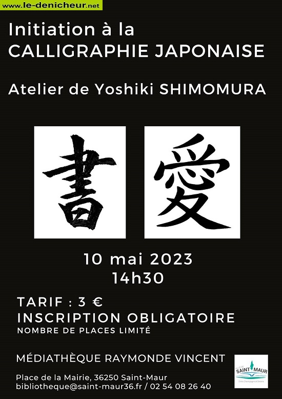 q10 - MER 10 mai - ST-MAUR - Atelier initiation à la calligraphie japonaise Image046
