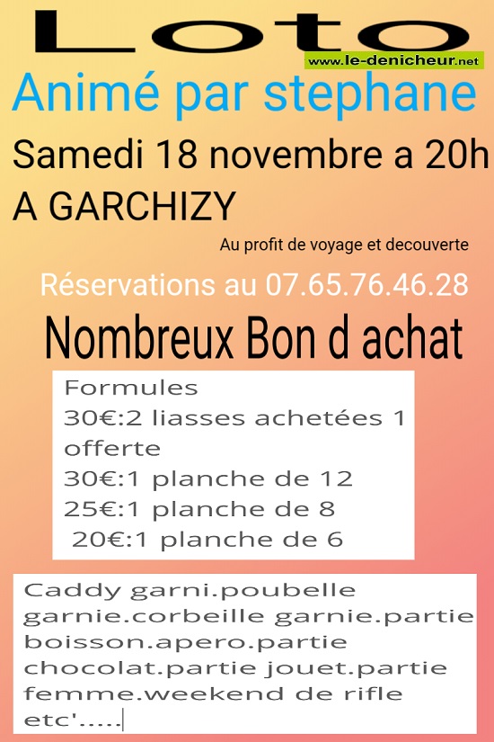 w18 - SAM 18 novembre - GARCHIZY - Loto de Voyage et Découverte * Image076