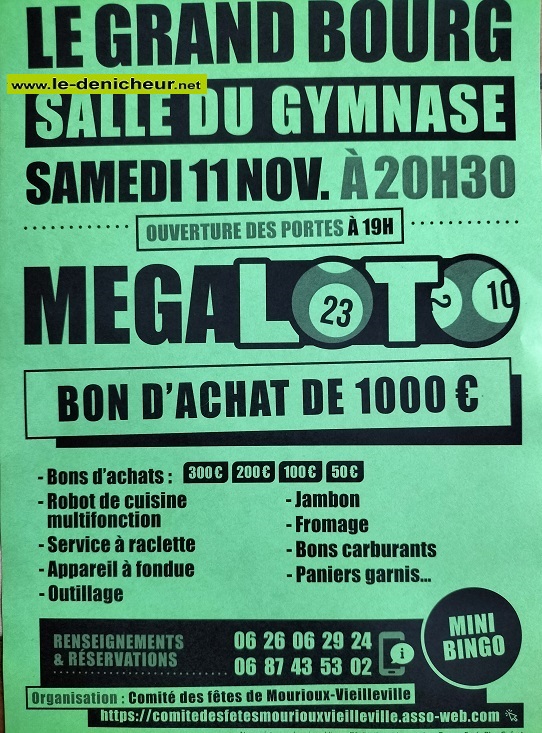w11 - SAM 11 novembre - LE GRAND BOURG - Loto du CdF de Merioux Vieilleville _° Img20213
