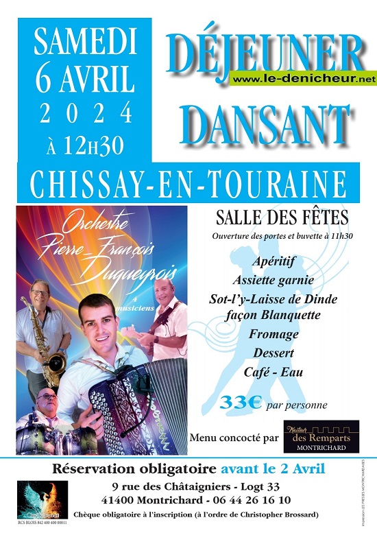 d06 - SAM 06 avril - CHISSAY en Touraine - Déjeuner dansant Pierre François Duqueyrois Img_2083