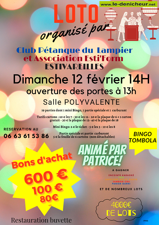 n12 - DIM 12 février - ESTIVAREILLES - Loto d'Esti'form et la pétanque du Lampiers Loto_210