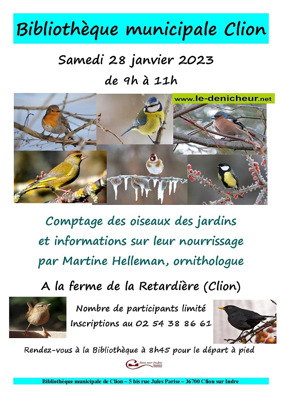 m28 - SAM 28 janvier - CLION /Indre - Comptage des oiseaux des jardins  Pghus210