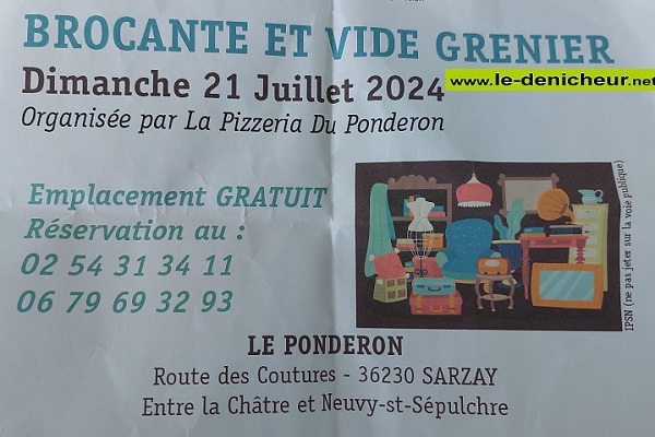 g21 - DIM 21 juillet - SARZAY - Brocante * Pro-zx10