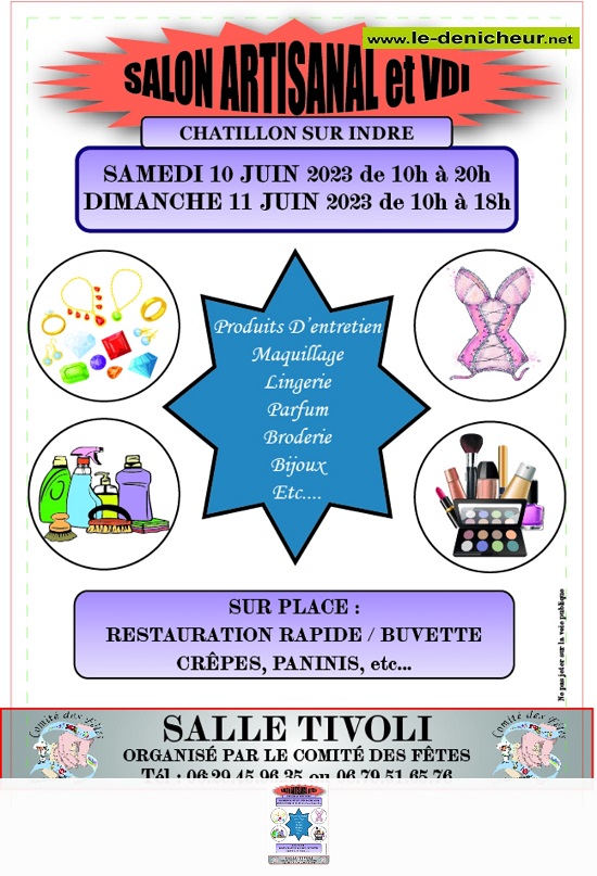 r10 - Les 10 et 11 juin - CHATILLON /Indre - Salon Artisanal et VDI _ Screen31