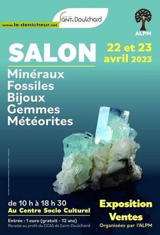 p22 - Les 22 et 23 avril - ST-DOULCHARD - Salon Minéraux, fossiles, Bijoux  ...