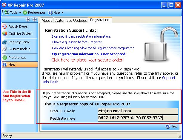 برنامج XP Repair Pro يصلح اكثر من 60000 خطاء بالجهاز Regist10