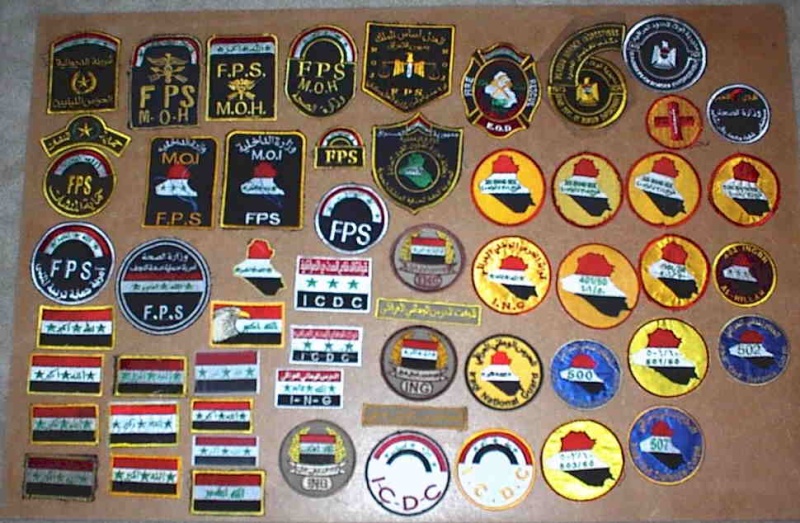 Iraqi insignia collection post 2003 Icdcin10