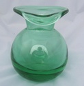 Bulbous Green Vase 00225