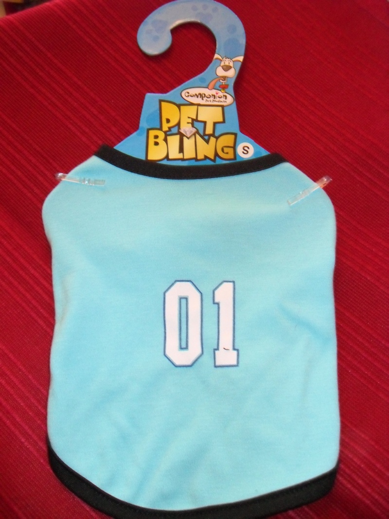 Item 118 - Dog T-Shirt Small - Blue Xmas_137