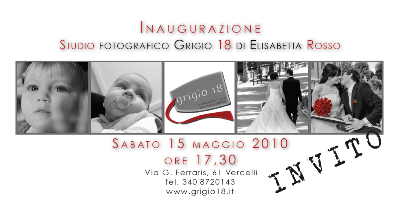 Invito inaugurazione Studio Fotografico Grigio18, Vercelli Scherm10