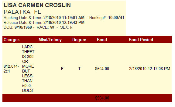 Misty Croslin's Mom Arrested, Bonded Out ...AGAIN! U10