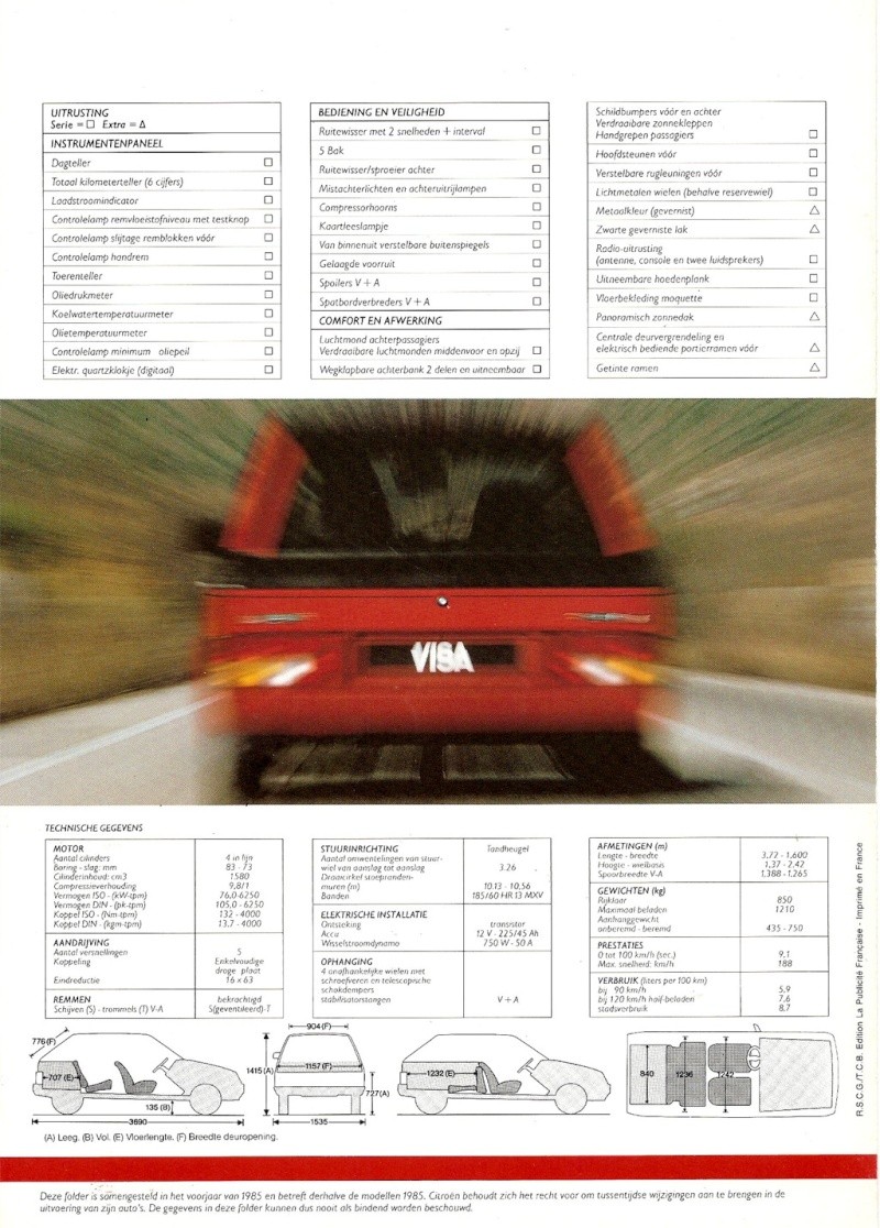 [Documentation] Brochures Citroën Visa210