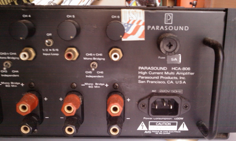 Parasound HCA-806 power amp. Imag0012