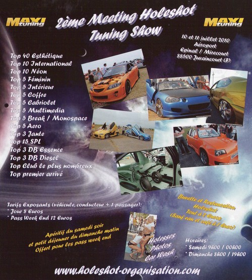 2º Meeting Holeshot Tuning Show et Motor Expo 2010 Flyer-10