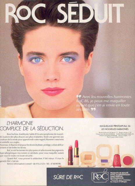 le maquillage années 80 version Lancome et Roc Maquil11