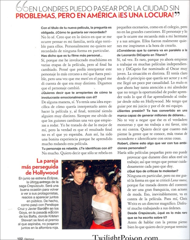 Scans de Robert Pattinson en la revista Glamour de España ' Robest11
