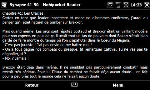 [INFO] ebook reader sur htc hd2? M110