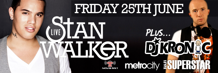 STAN WALKER will perfom live @ Metro City, Perth Stanwa11