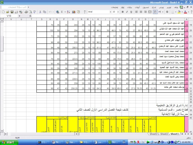 نتيجه نصف العام للصفين الاول والثانى2010 Captur11