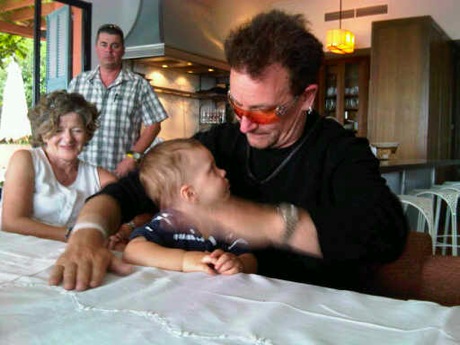 Bono en casa de Lance Armstrong Bono-a11