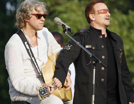 Bono y Bob Geldof serán los editores invitados en The Globe and Mail Bono-g10