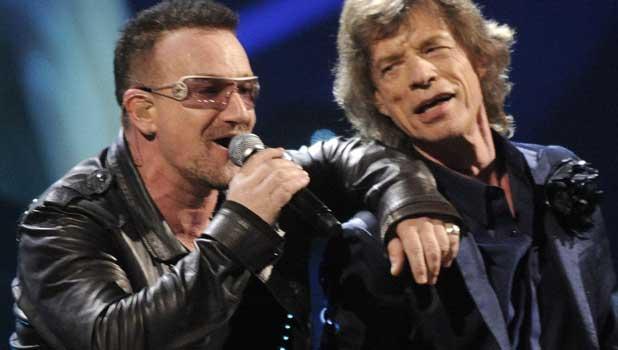 U2" más grandes" que los Rolling Stones Bono-j10