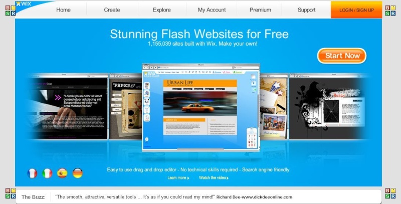 Krijo Web faqe Personale {flash} Webh10
