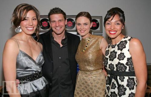 Emily with the cast of Bones Cast10