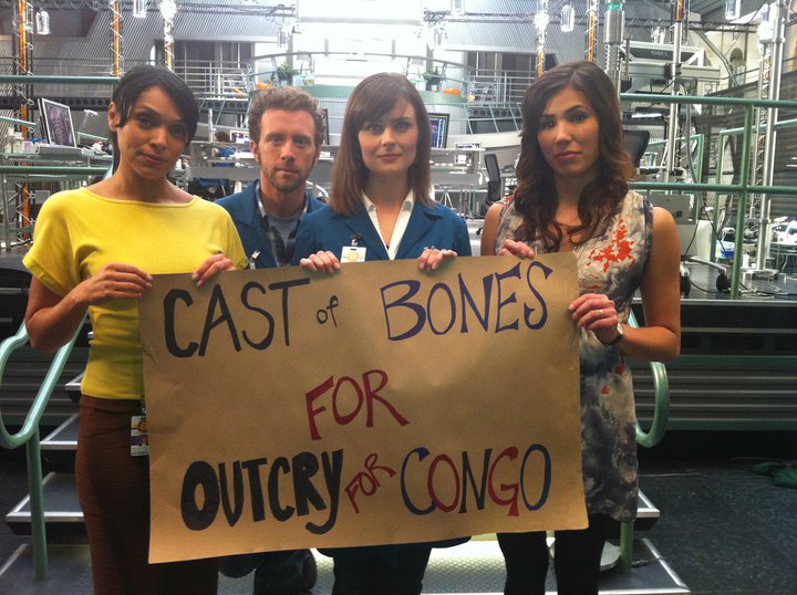 Cast of Bones Joins Outcry for Congo! Castco10