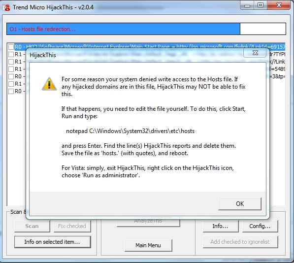 RunDLL error after removing thinkpoint - Page 3 Hijack10