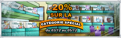 - 20 % sur toute la catégorie « Spécial » du 3 au 5 décembre !!!!!!  11563910