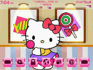 Hello Kitty Themes for BlackBerry 8900 112