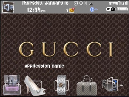 Gucci Themes for BlackBerry 9700 212