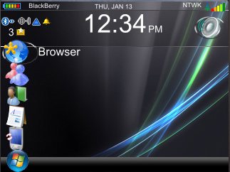 Black Vista Themes for BlackBerry 83xx Vistat10