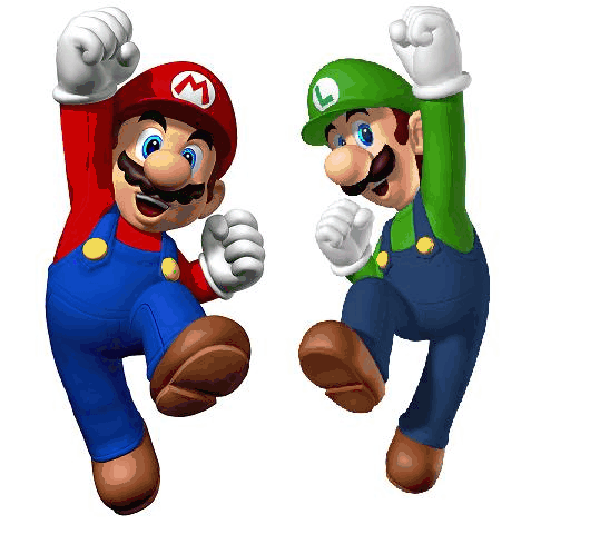 Mario & Luigi springen vor Freude! X31