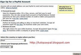 Criar conta paypal (tutorial) Tutpay14
