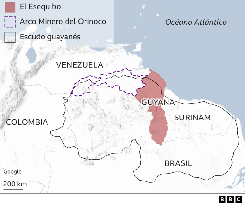 Esequibo: La Corte Internacional de Justicia de la ONU [La Haya] intervendrá en la disputa fronteriza desde 1899 entre Guyana y Venezuela. 9864b710