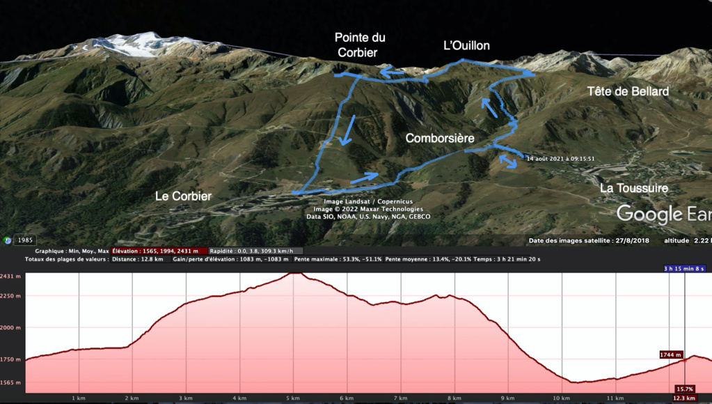 La Toussuire (Comborsière) - l'Ouillon - Pointe du Corbier Ouillo10