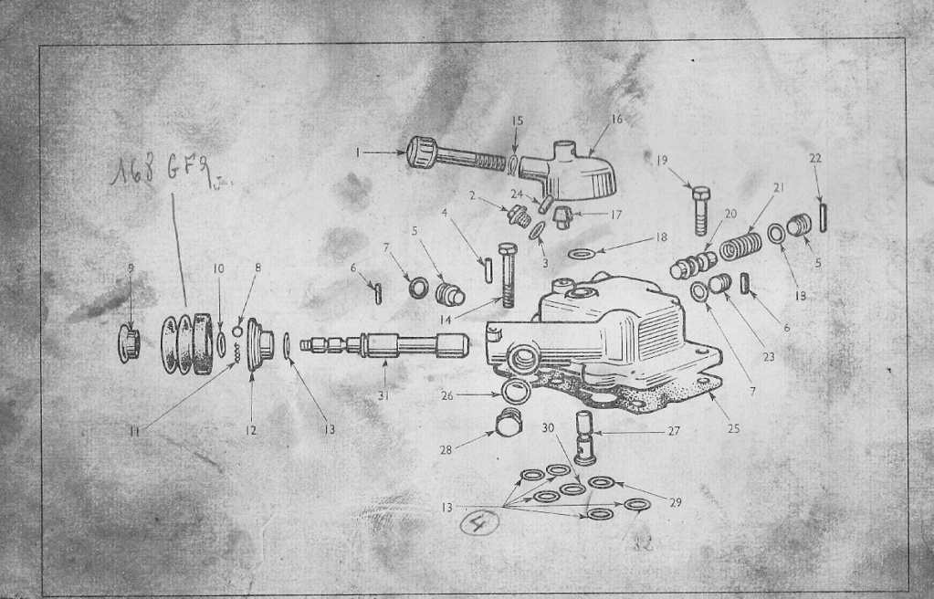 FORDSON SUPERMAJOR - 1963 - EIADDN-A -Boitier Auxiliaire de commande hydraulique - RESOLU Fsm_p410