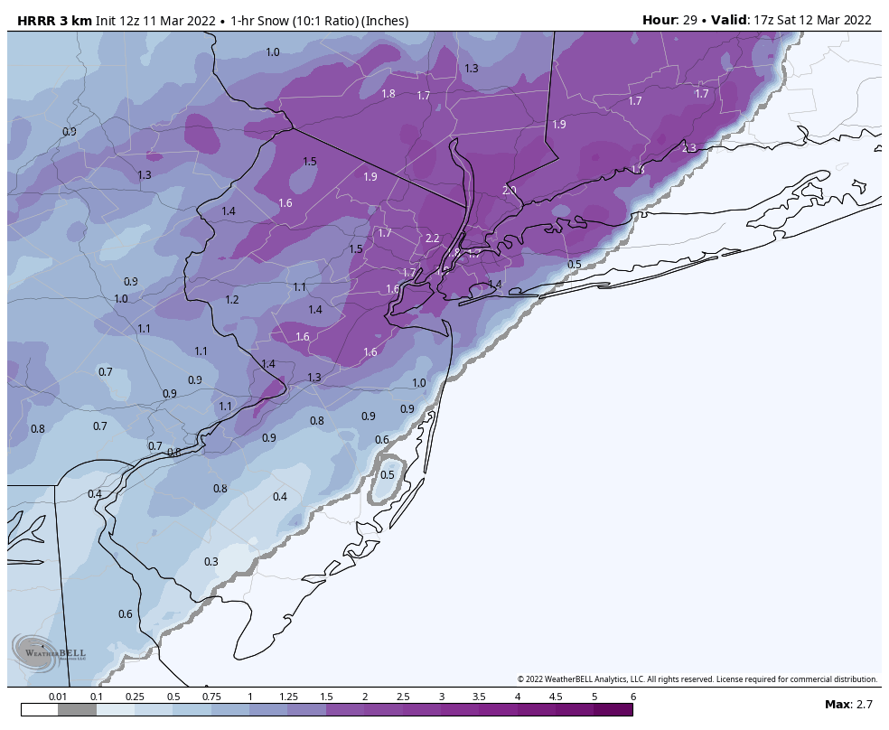 March 12 2022 Strong and Fast Moving Storm - Winter's last stand for interior? - Page 2 Hrrr-n10