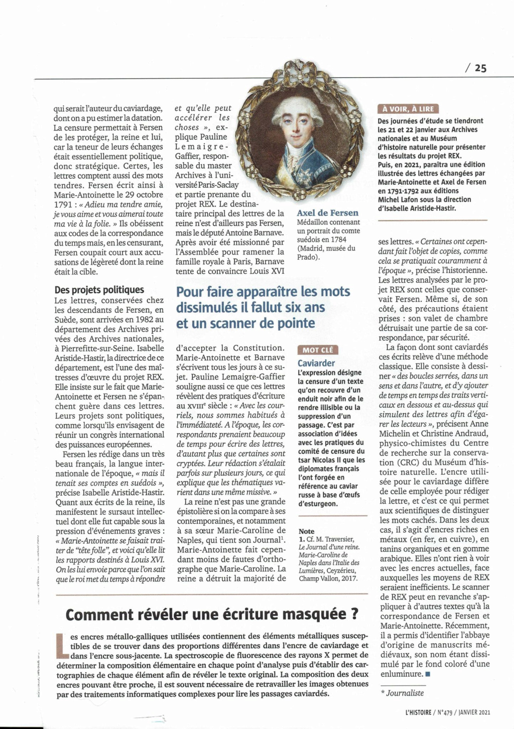 scientifique - Décaviardage scientifique de la correspondance entre Marie-Antoinette et Fersen - Page 9 Benjam12