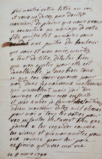 04 mars 1790: Marie Antoinette écrit, au duc de Polignac Zzzz10