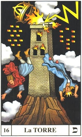 Explicación al Arcano 16 (arcano 16: "El Diablo", por canalización) Torre-11