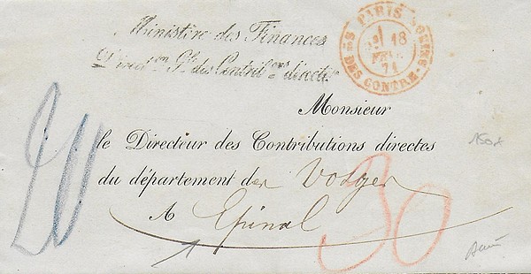 Franchise refusée en zone occupée 1871 Da180210