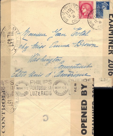 Ligne postale maritime régulière Portugal-USA en 1941 ? Dun12310